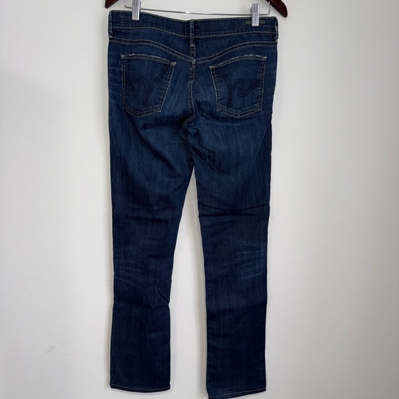 COH Womens 28 Dark Wash Ava Low Rise Straight Leg Stretch Full Length Jeans G2 - Picture 4 of 6